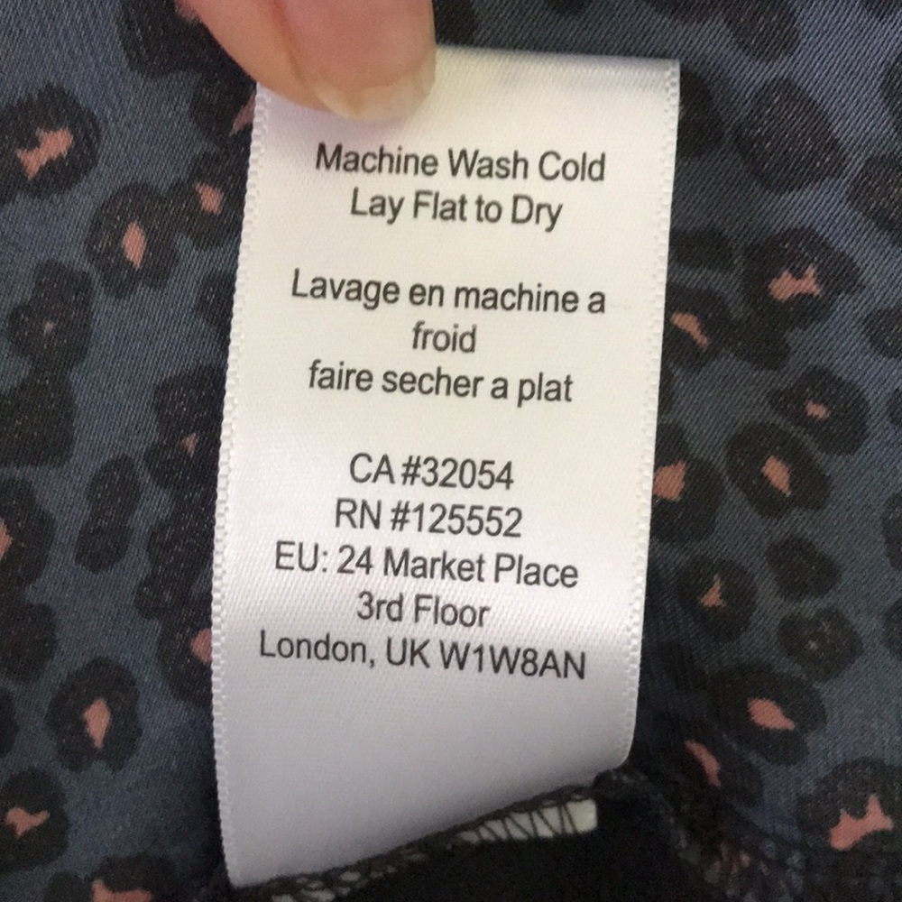 Anthro Dolan Marilyn animal print contrast blouse - Picture 16 of 16
